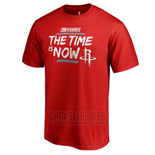 Camiseta Manga Corta Houston Rockets Rojo